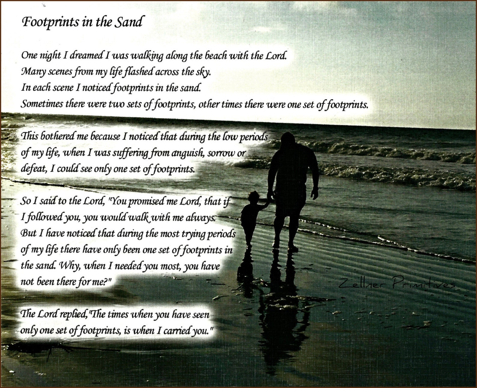 Footprints in the Sand Personalized Gift Custom Made Using Etsy