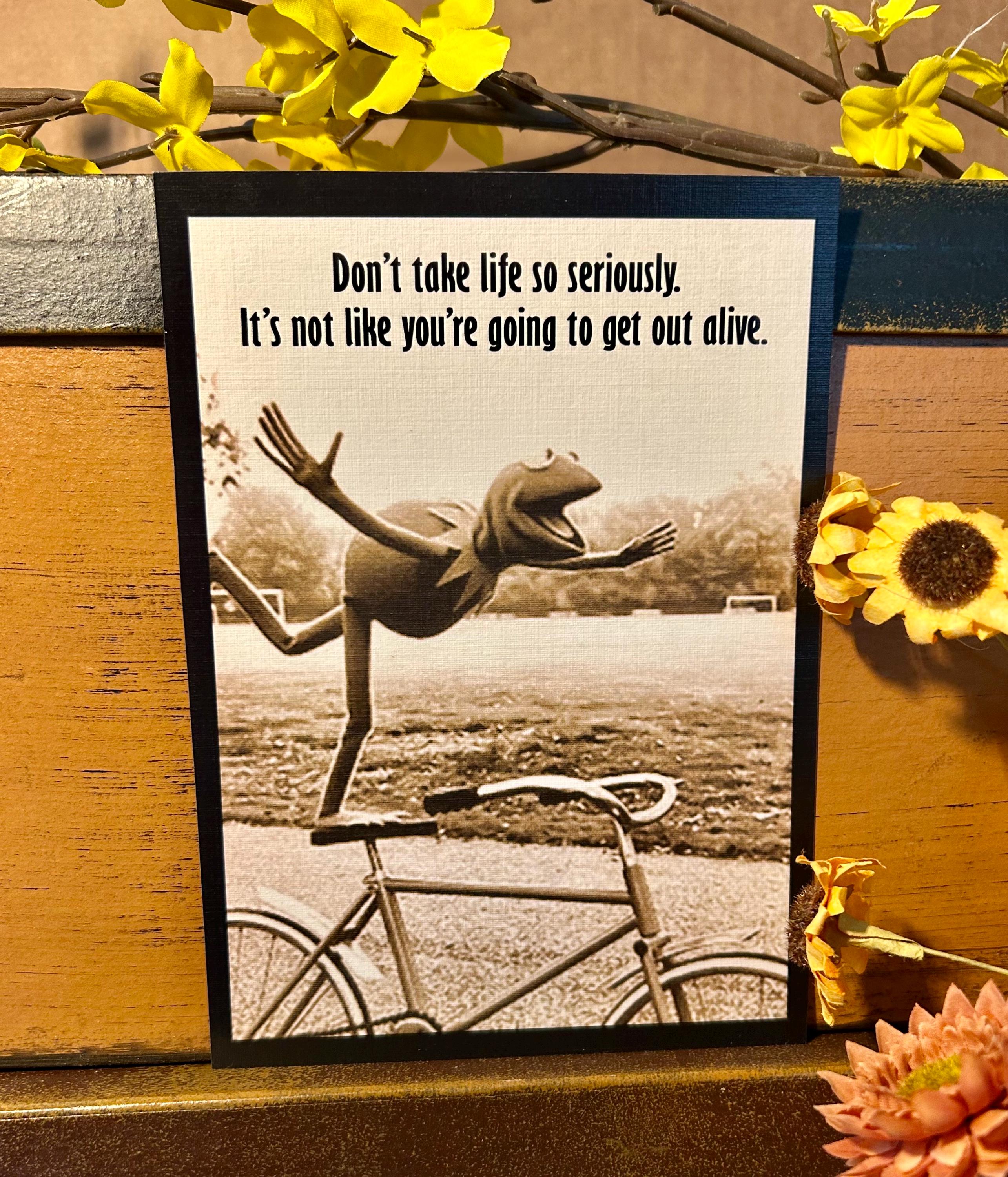 Kermit Quote Wood Plaque: Funny Encouragement Gift (5x7) - Etsy