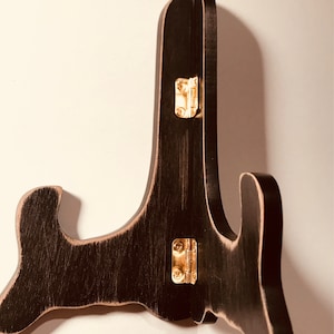 Black / Wooden Display Stands / Perfect For Displaying Plates, Tiles, Framed Pictures and Plaques / Handmade In The USA / Various Sizes