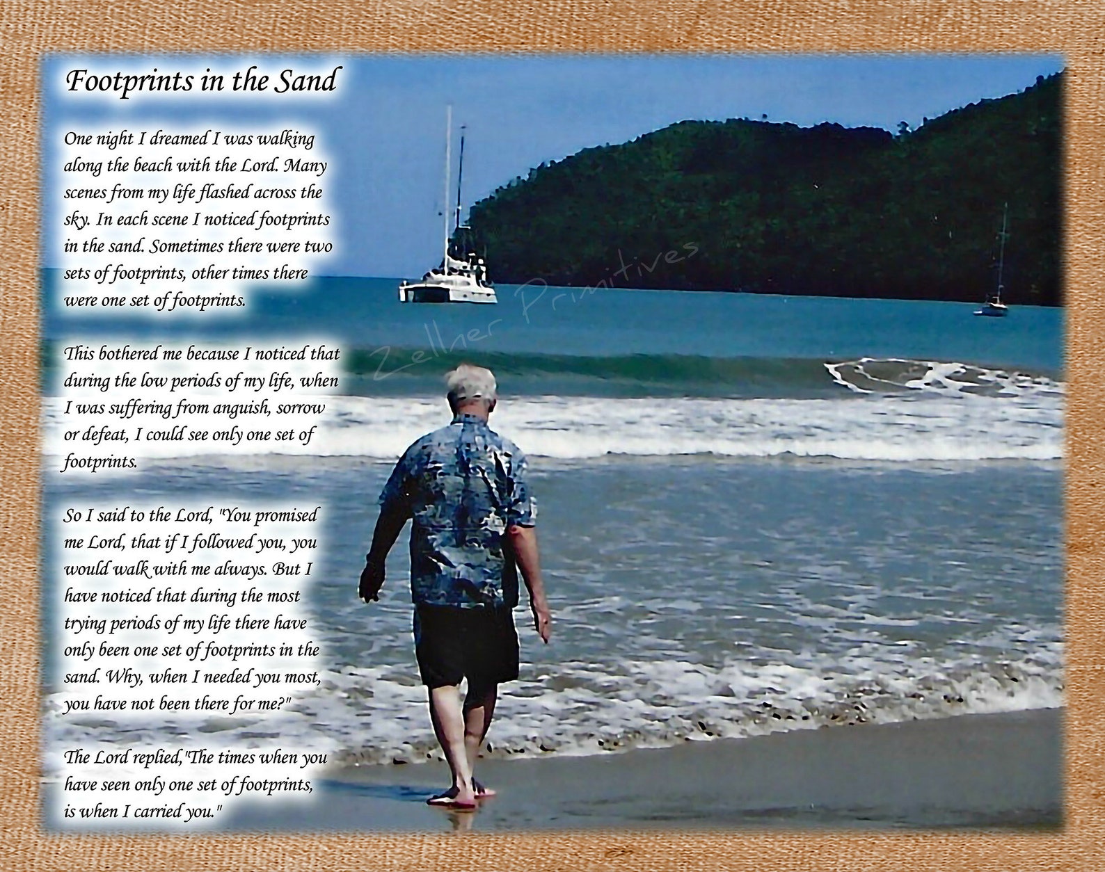 Footprints in the Sand Personalized Gift Custom Made Using Etsy