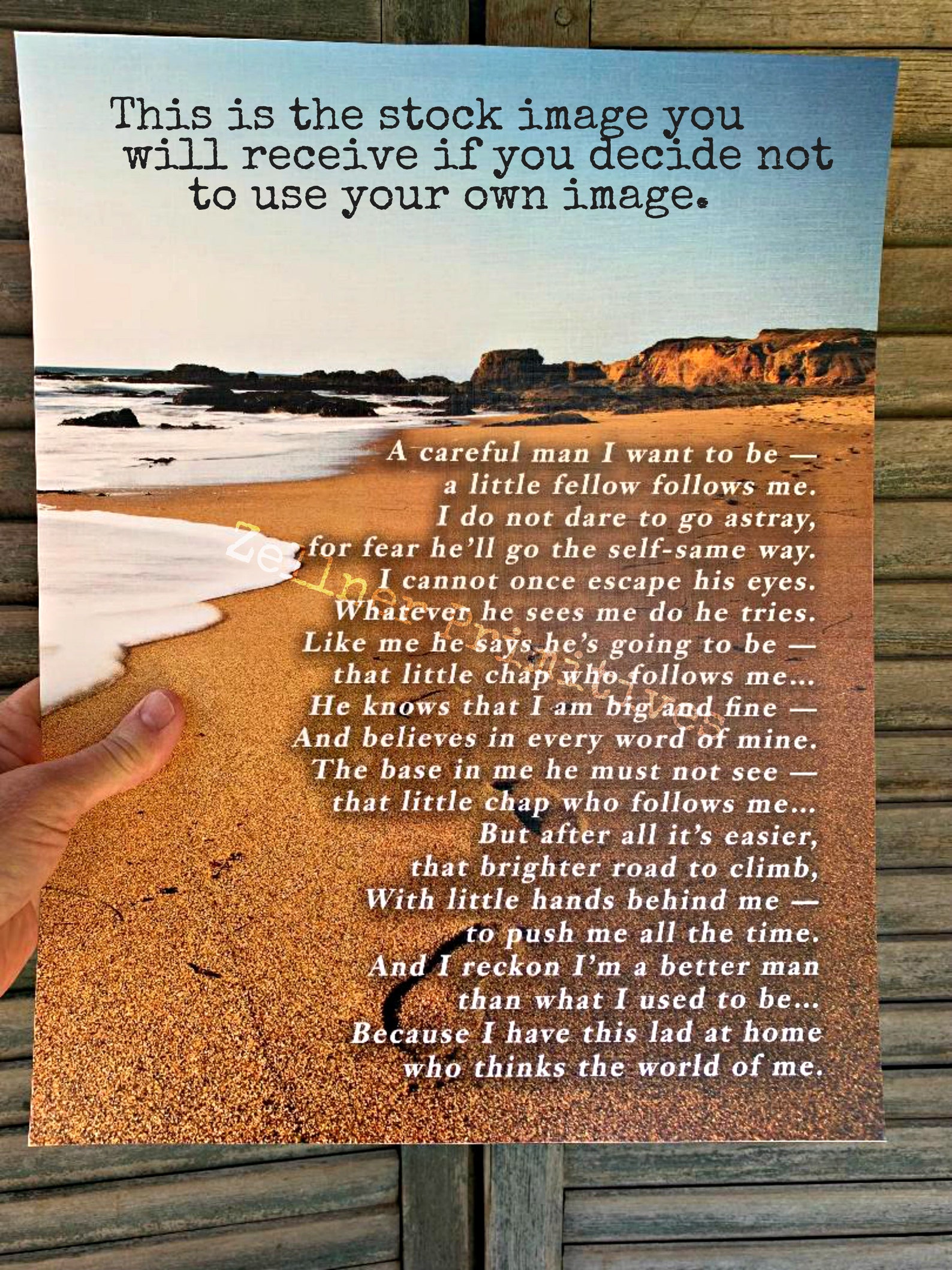 Poem Print for Dad: Custom Photo Gift (8x10 or 11x14) See Item ...