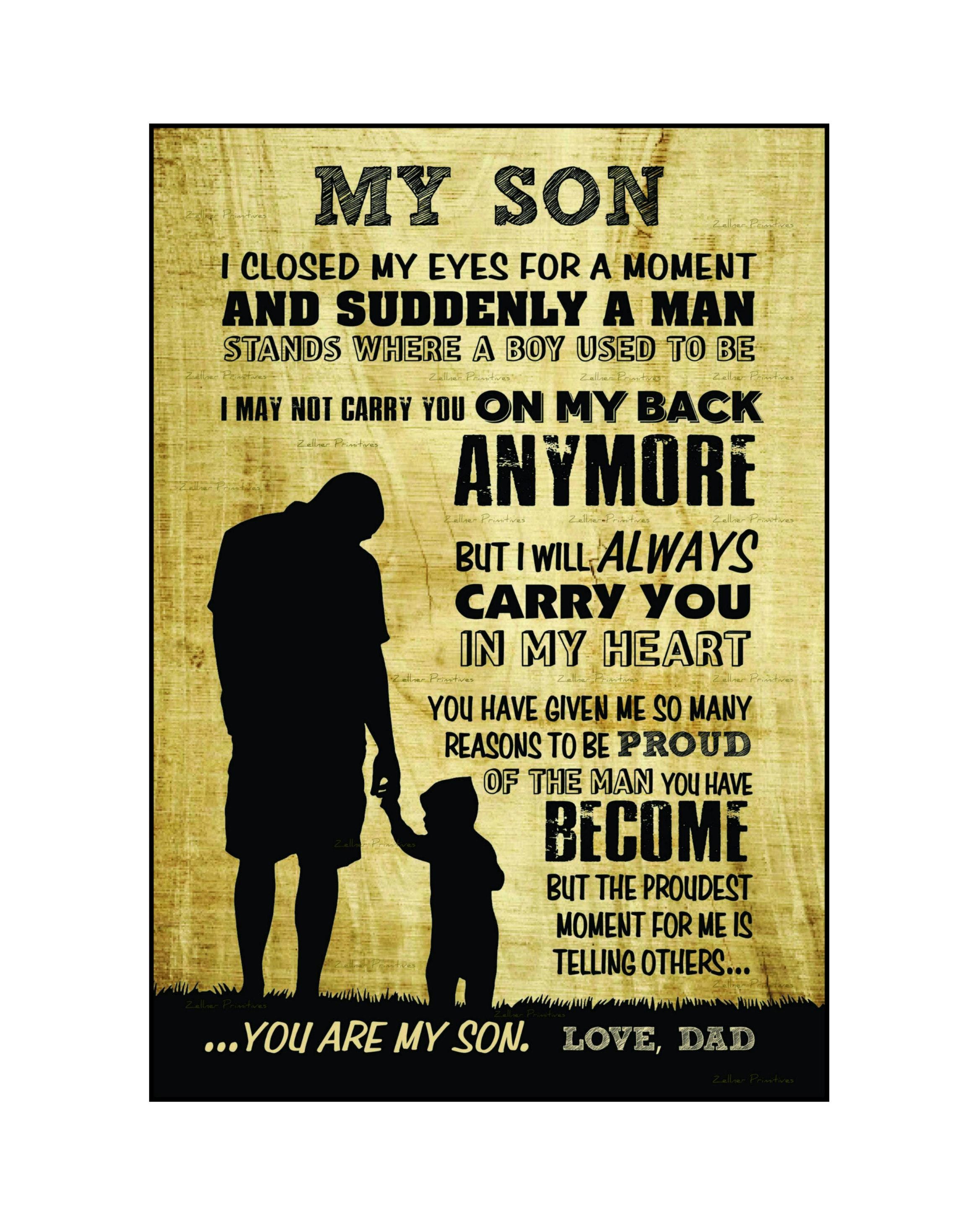 Father to Son Quote - Etsy New Zealand, image size:2333x2940