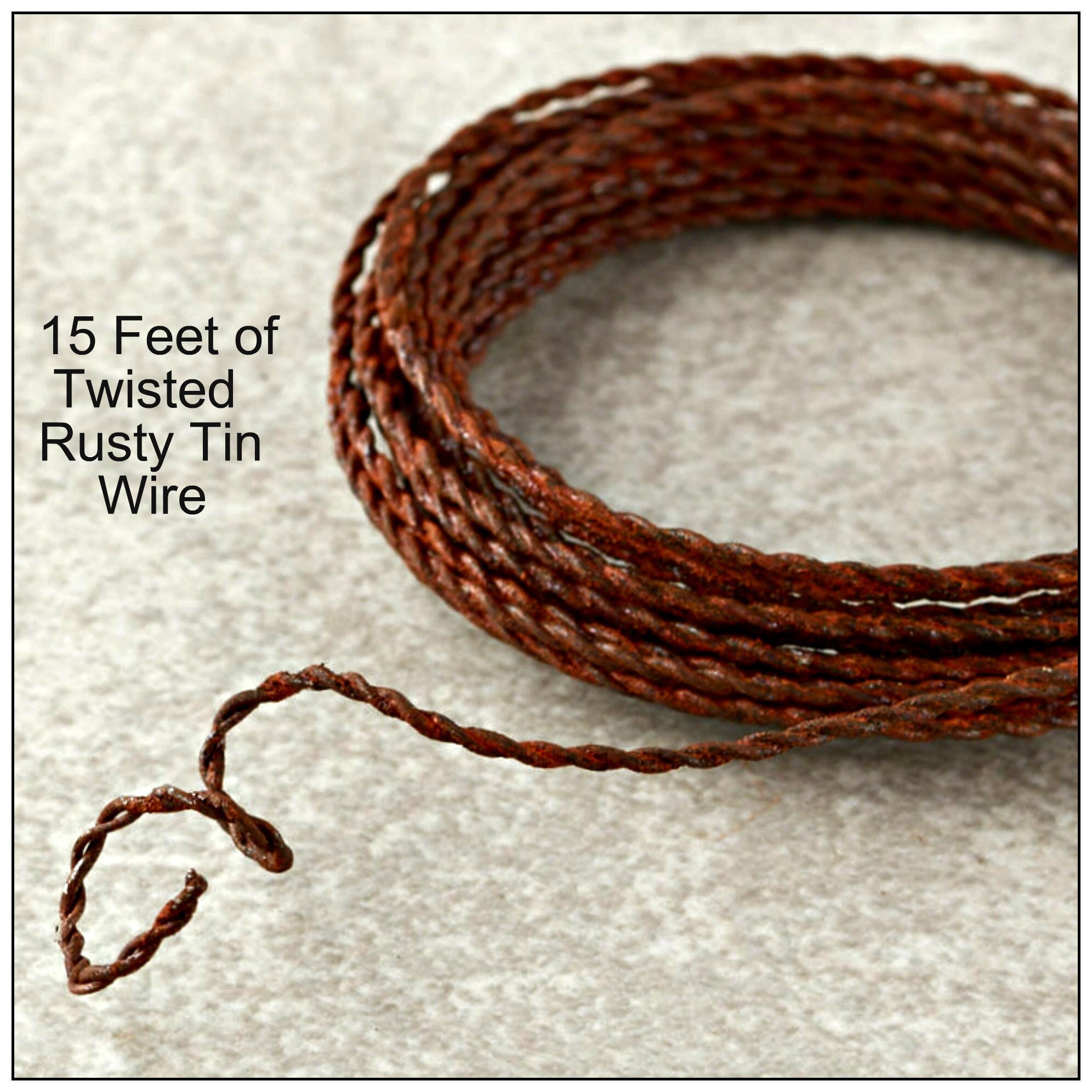 Braided Picture Wire, Size 4, 1-15 Ft Coil 