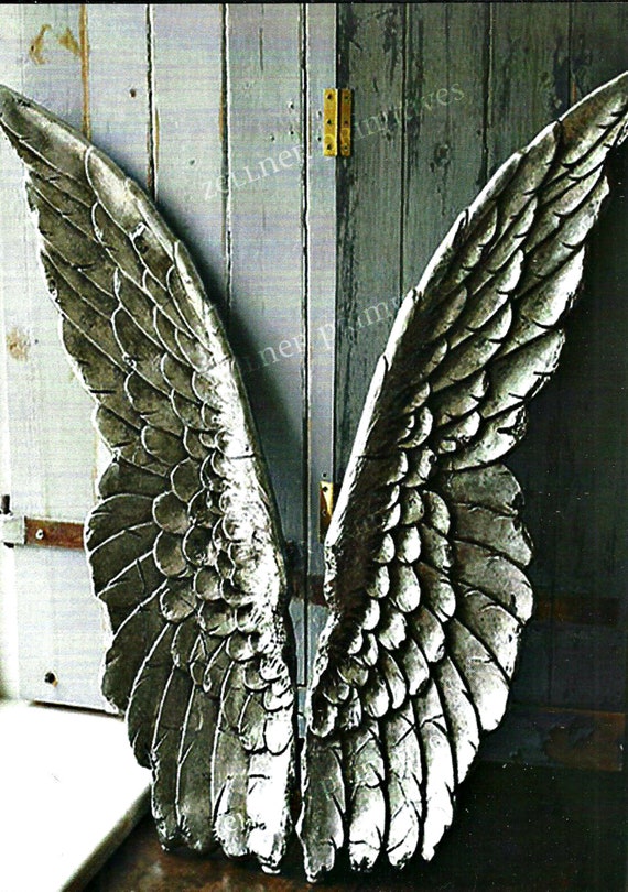 Angel Wings / Print Adhered to Wood or Print to Frame Yourself / 3