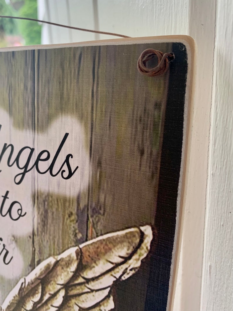 Sometimes Angels Just Need to Rest Their Wings / Print to frame yourself or Print Adhered To Wood with wire hanger / 5x7, 8x10 or 11x14 image 5