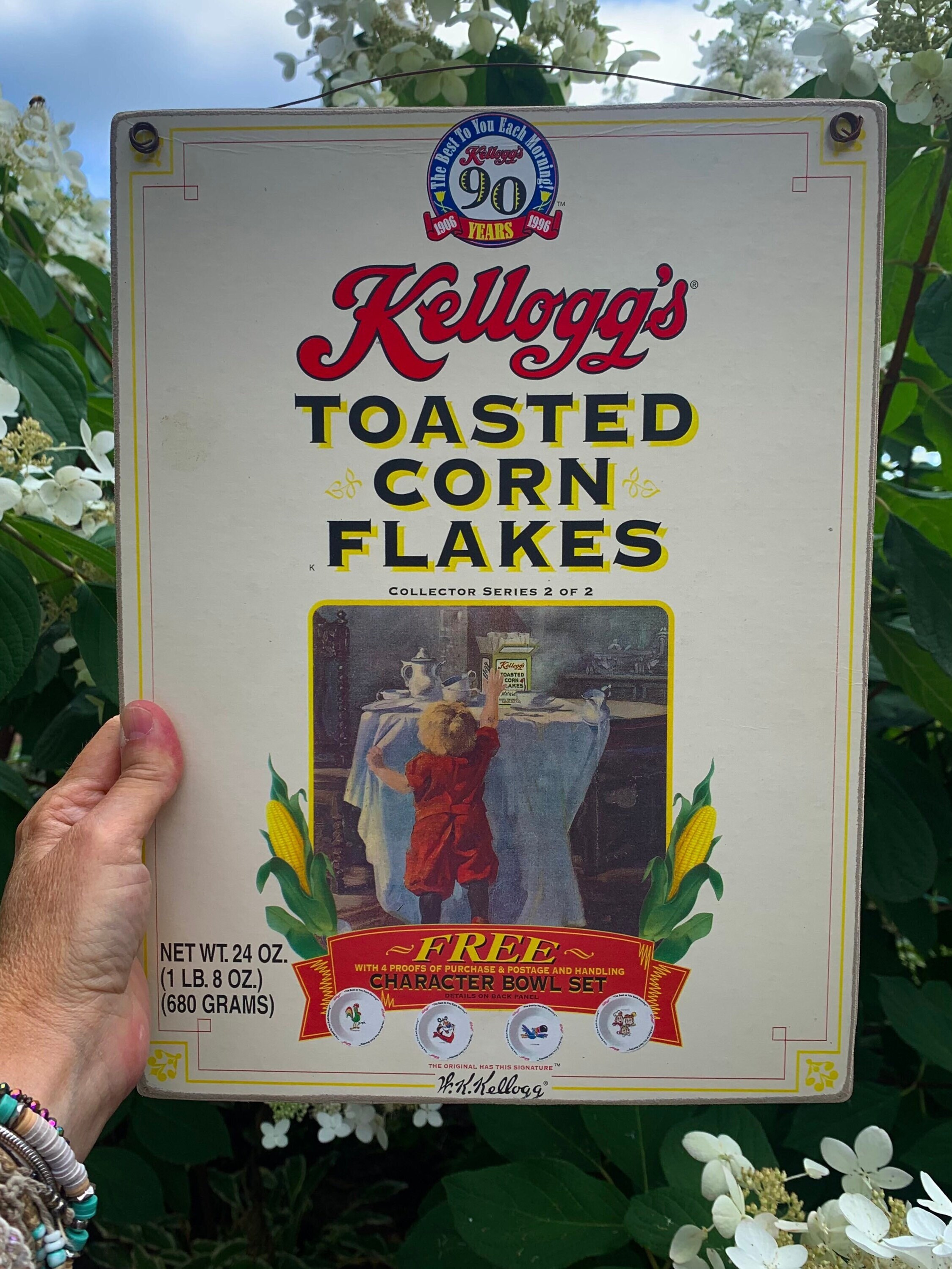 Vintage Kellogg's Corn Flakes Cereal Box Wood Plaque (13”x10) - Etsy