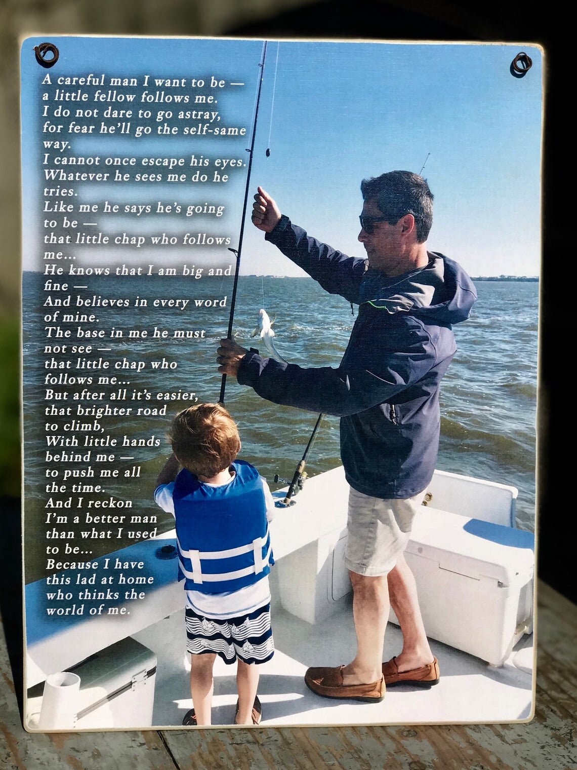 Poem Print for Dad: Custom Photo Gift (8x10 or 11x14) See Item ...