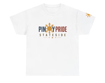 T-shirt américain Pinoy Fierté | T-shirt philippin à logo soleil