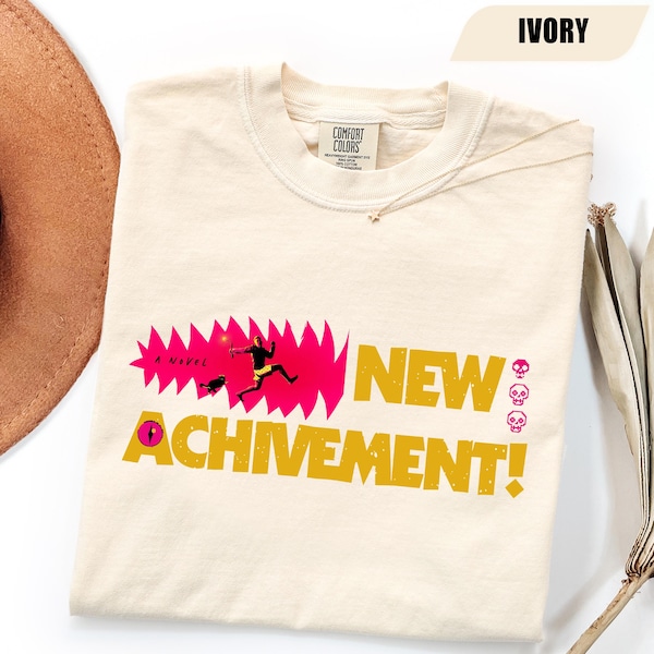 Comfort Colors® New Achievement Dungeon Crawler Shirt, Dad Achievement T-Shirt, Science Fiction Book Lover Donut Fan Tee, Book Lover Gift