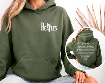 The Beatles Sweatshirt, klassisches Rockband-Shirt, Vintage 60er Jahre Musik-T-Shirt, Retro-britisches Rock-Fangeschenk, zeitlose Konzertbekleidung, 2-seitiges Shirt