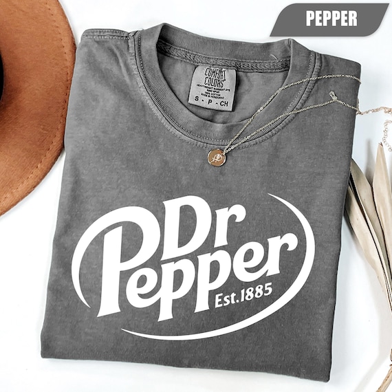 Comfort Colors® Dr Pepper Drink Shirt, Logo Tee, Dr Pepper Vintage T-Shirt, Funny Soft Drink Shirt, Trendy Fan Gift, Vintage Soda Tee