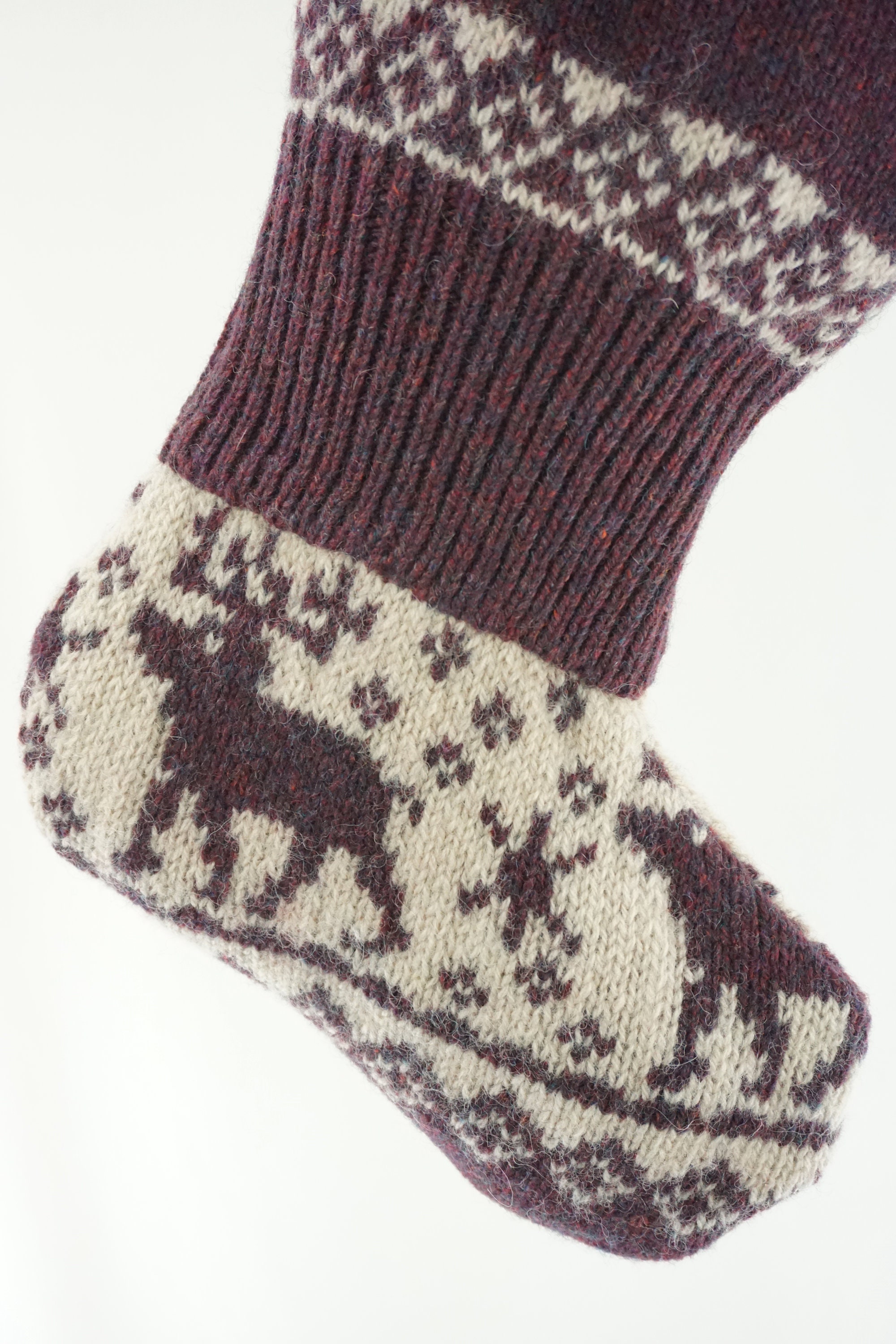 Fadcaer 5 Paia Calze Natalizie Donna - Caldi Calzini Invernali Con Motivo Renna E Fiocchi Di Neve, Vintage Nordic - 5