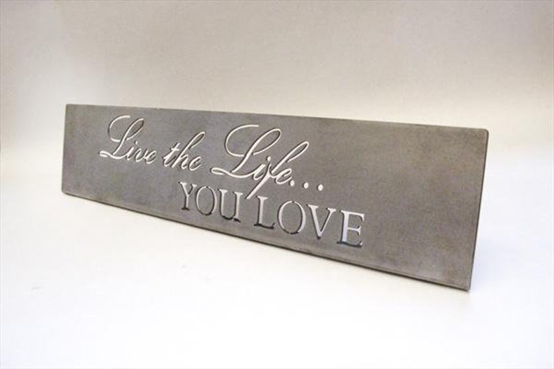Desk Sign Inspirational Desk Plaque Office Decor Metal Etsy
