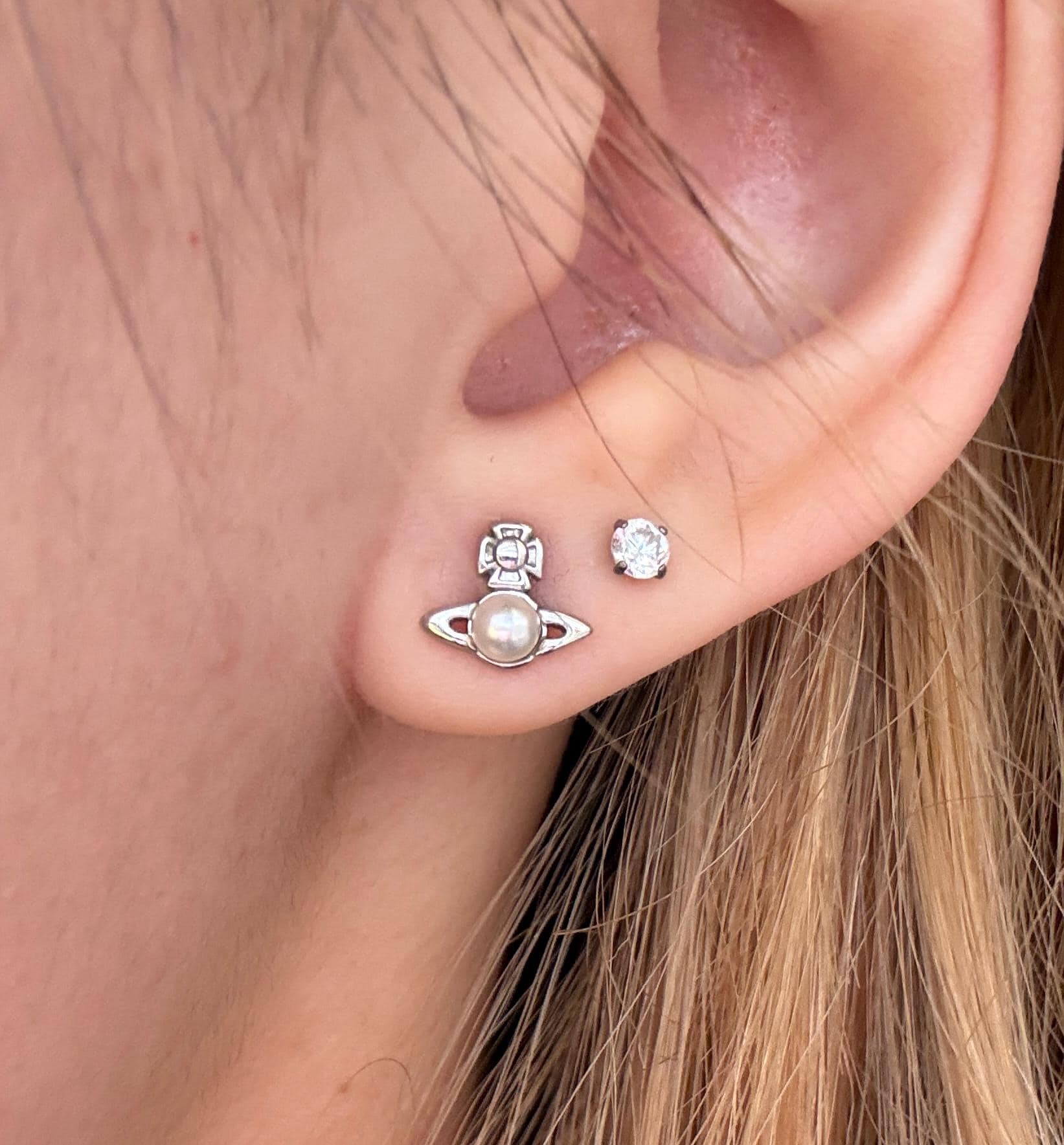 Silver Vivienne Westwood Earrings - Etsy