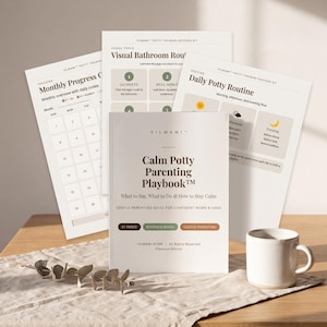 Potty Training Kit Printable PDF | Toilet Training Guide | Toddler Potty Training Bundle | Reward Chart | Visual Schedule Cards