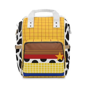Toy story Diaper Backpack | Kids Cowboy Star Design image 1