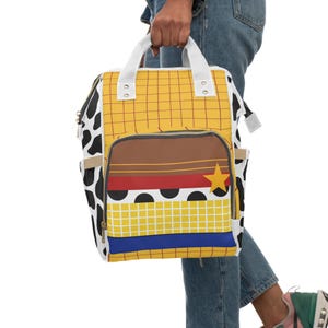 Toy story Diaper Backpack | Kids Cowboy Star Design image 7
