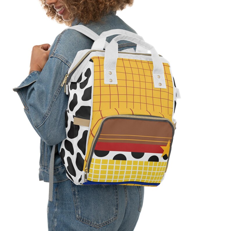 Toy story Diaper Backpack | Kids Cowboy Star Design image 6
