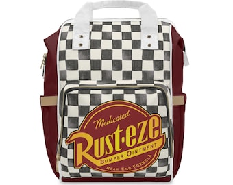 Lightning McQueen Diaper Backpack | Multifunctional Baby Bag