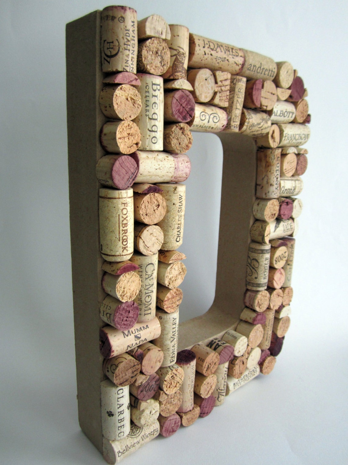 A Custom Wine Cork Letter Etsy