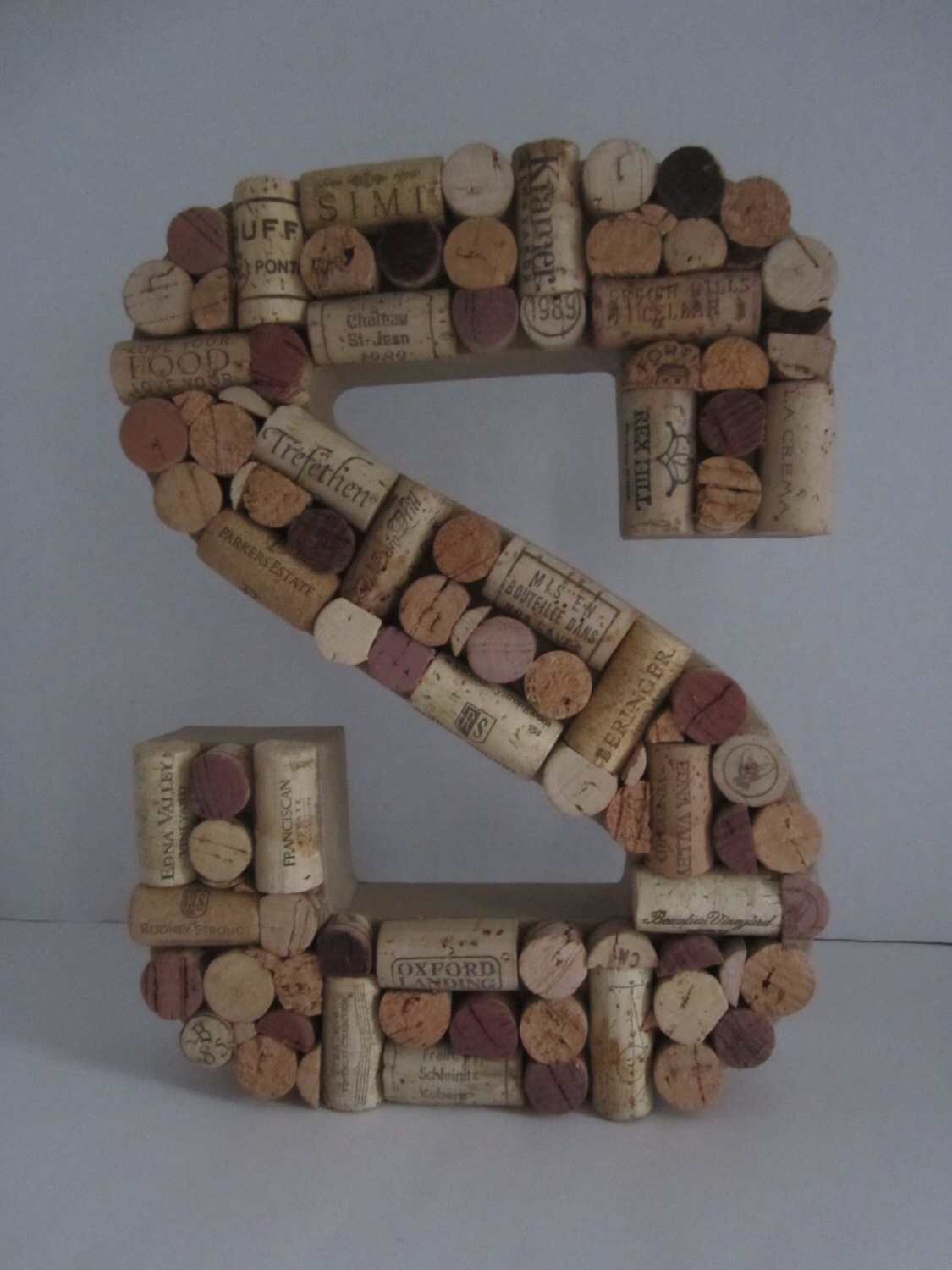 A Custom Wine Cork Letter Etsy