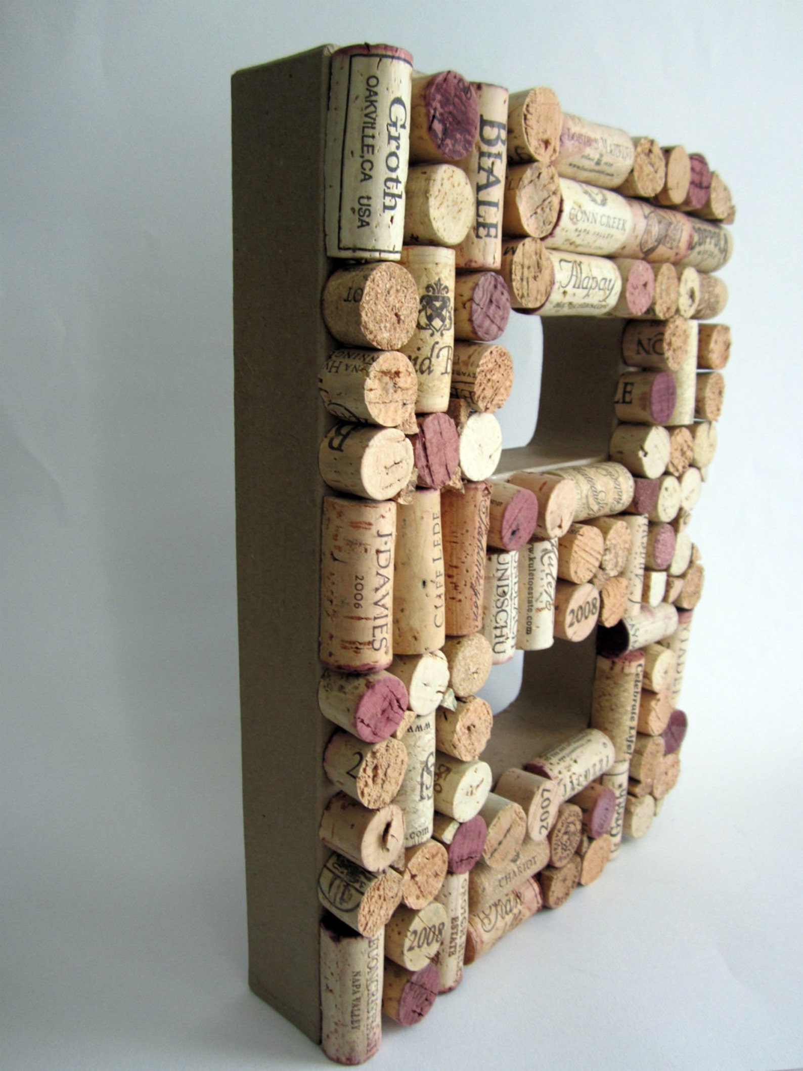 A Custom Wine Cork Letter Etsy