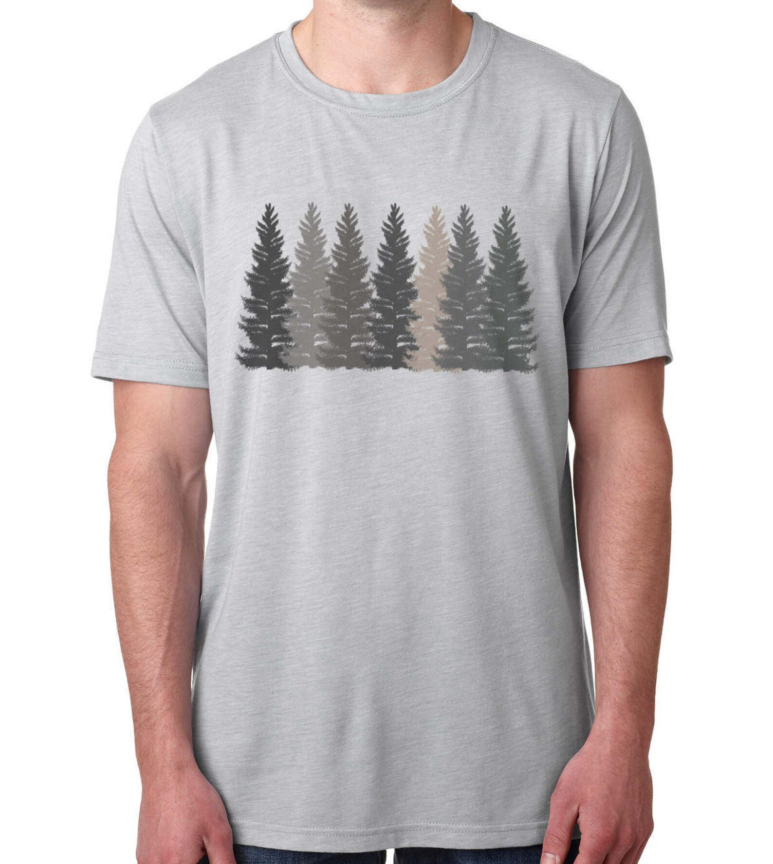 Trees T Shirt Men's Tshirt Nature Shirt Hiking Etsy