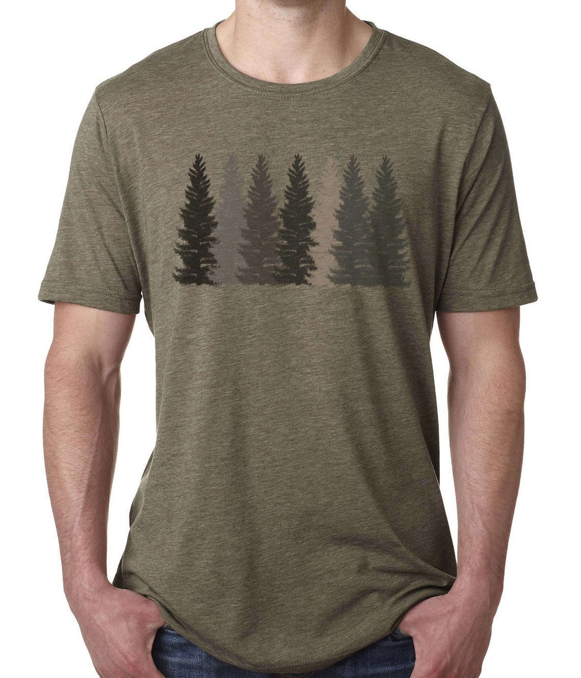 Trees T Shirt Men's Tshirt Nature Shirt Hiking Etsy