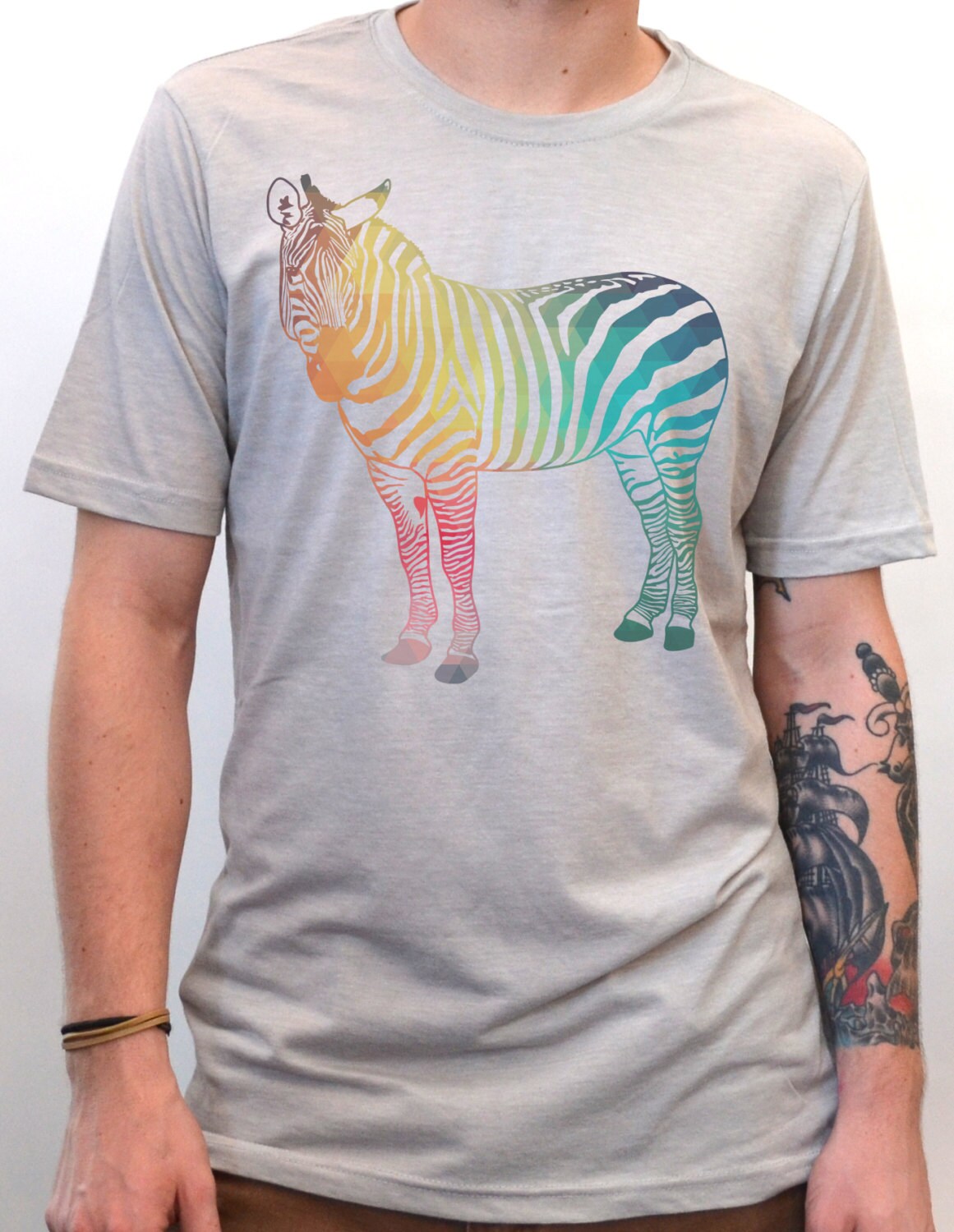 Abstract Geometric Zebra T-shirt Men's Graphic T Shirts by - Etsy