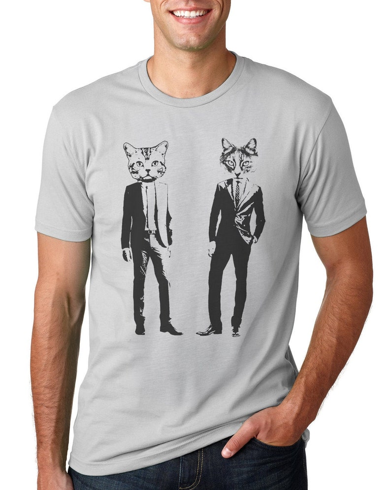Mens T Shirts Cat Shirts Cat Shirt For Men Funny Cat Etsy