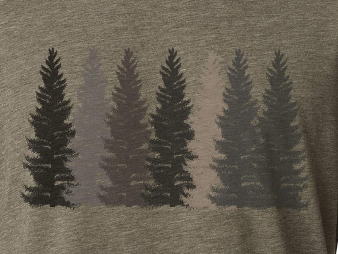 Trees T Shirt Men's Tshirt Nature Shirt Hiking Etsy