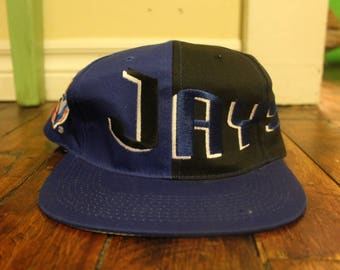 toronto blue jays snapback vtg MLB baseball multi color front side script hat cap