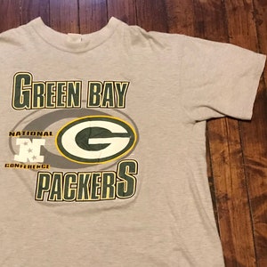 Green Bay Packers tshirt vintage 1997 NFL football graphic tee shirt gray Large XL