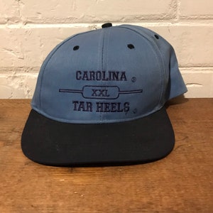 North Carolina Tar heels snapback hat vintage baby blue plain logo NCAA march madness