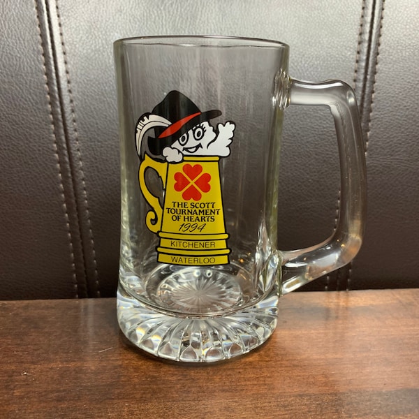 1994 Scotties curling beer mug - vintage Scotts tournament of hearts Kitchener Waterloo stein mug - Sandra Schmirler