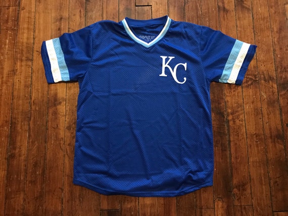 Kansas City Royals blue mesh jersey vintage MLB ba