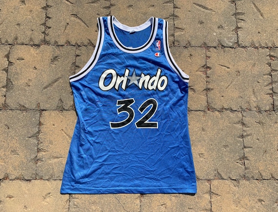 Orlando Magic SHAQ Baby Blue Champion Jersey - 5 Star Vintage