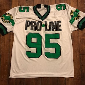 vintage pro line football jersey #95 - gambling Las Vegas NFL football jersey adult Large