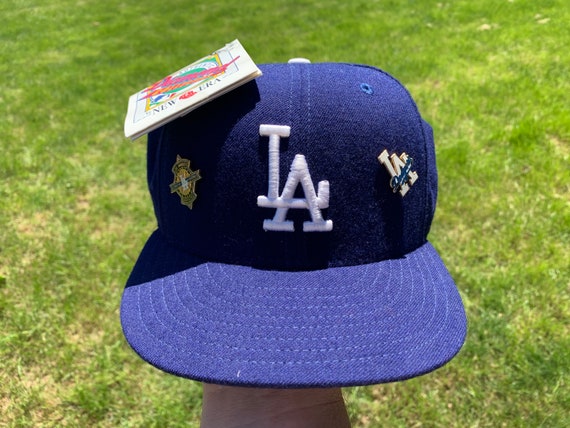 New Era Los Angeles Dodgers LA Fitted Hat 7 1/8 White Jersey