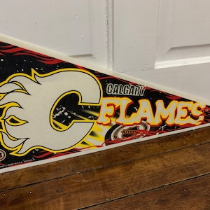 2k Calgary Flames NHL hockey Pennant vintage sports collectible wall decor signs