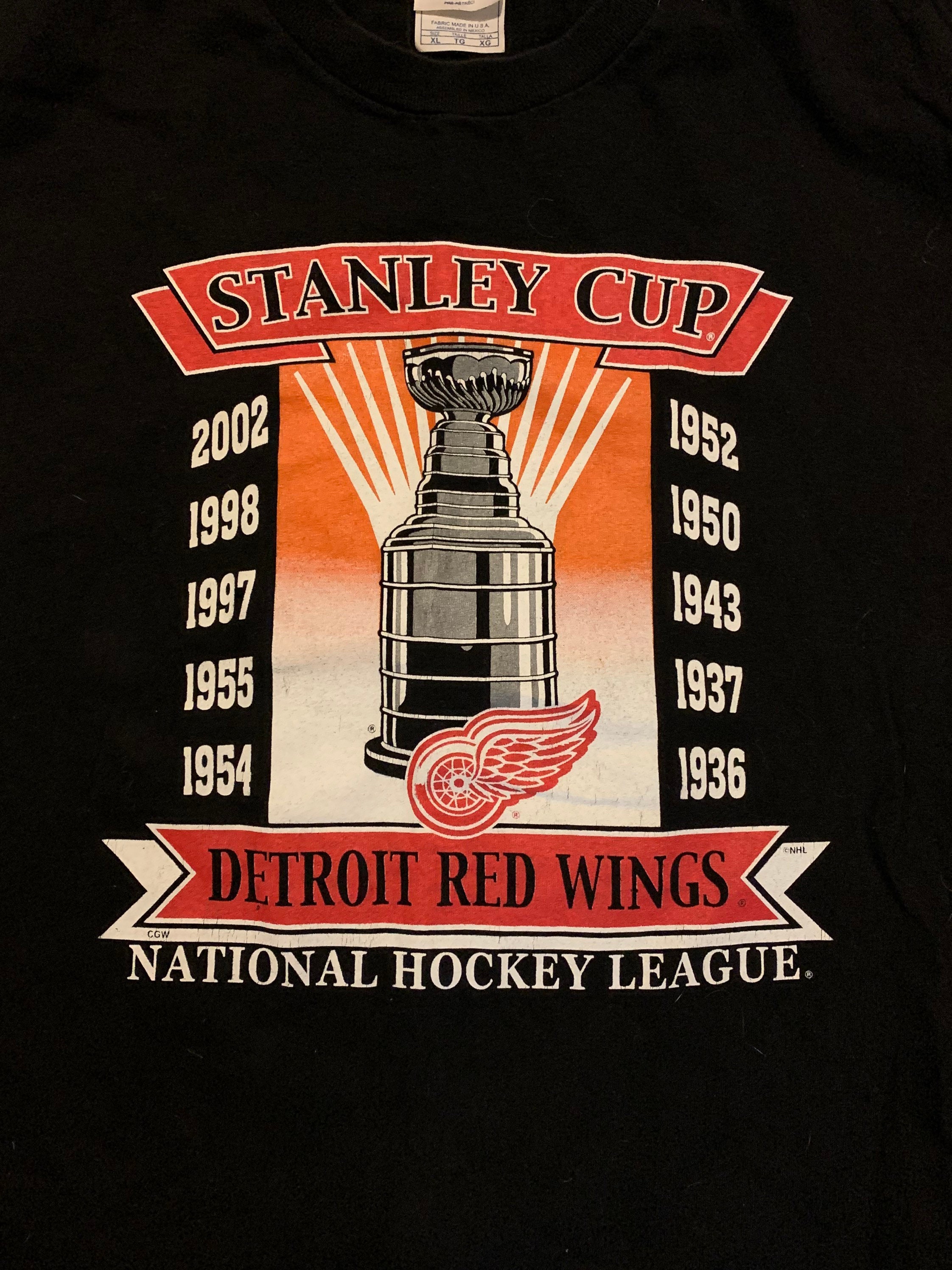 1997 Stanley Cup Champions Detroit Red Wings Youth - Depop