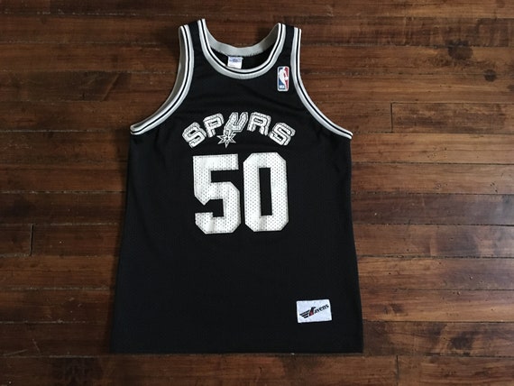 David Robinson and Tony Parker Signed Mitchell&Ness San