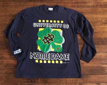 Notre Dame Fighting Irish shirt giant graphic tee long sleeved the game NCAA march madness XL