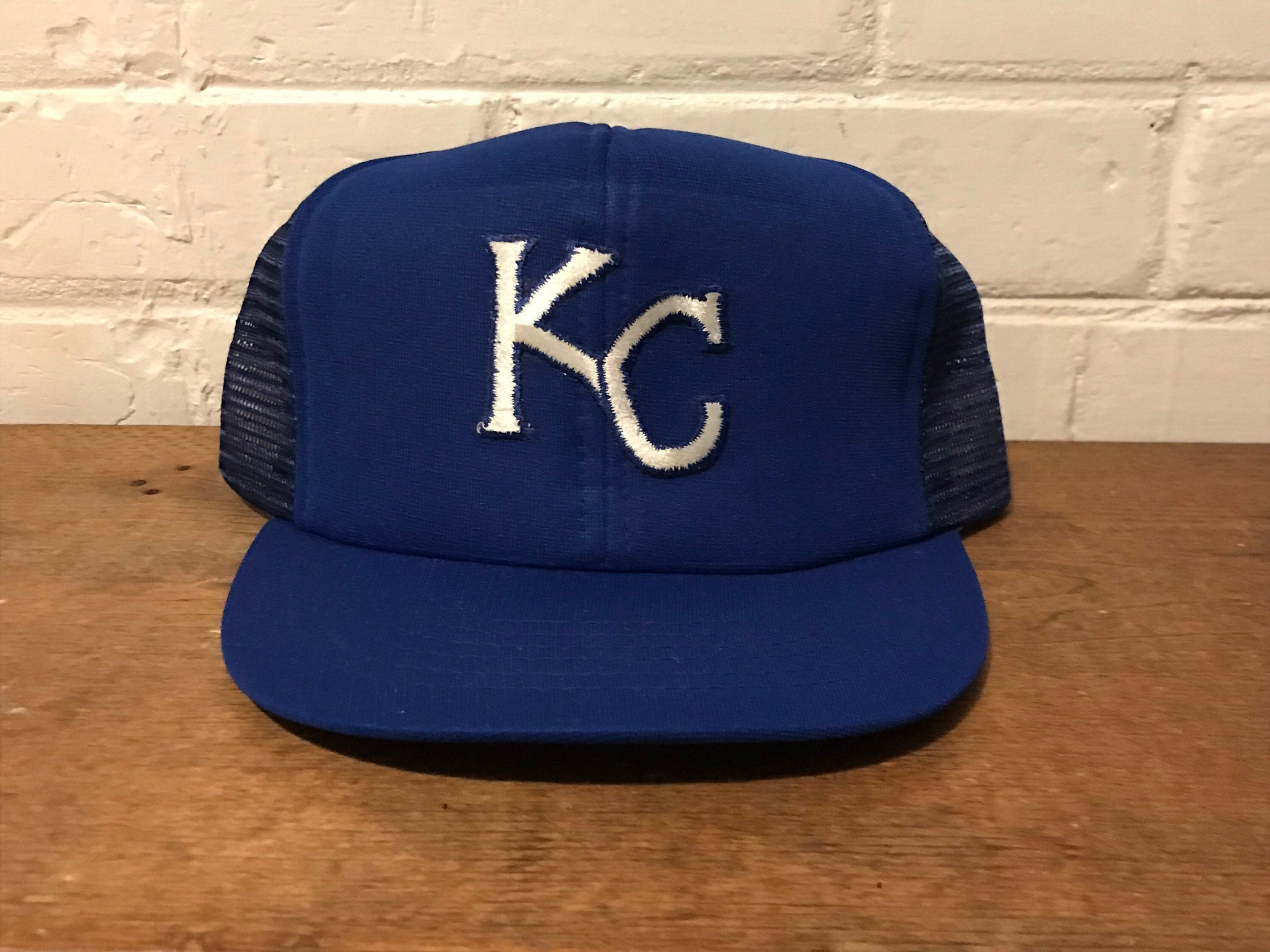Kansas City Royals Blue Mesh Trucker Snapback Hat MLB Baseball Ted