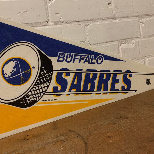 1989 Buffalo Sabres NHL hockey Wimpel vintage sport collectible wand decor teken