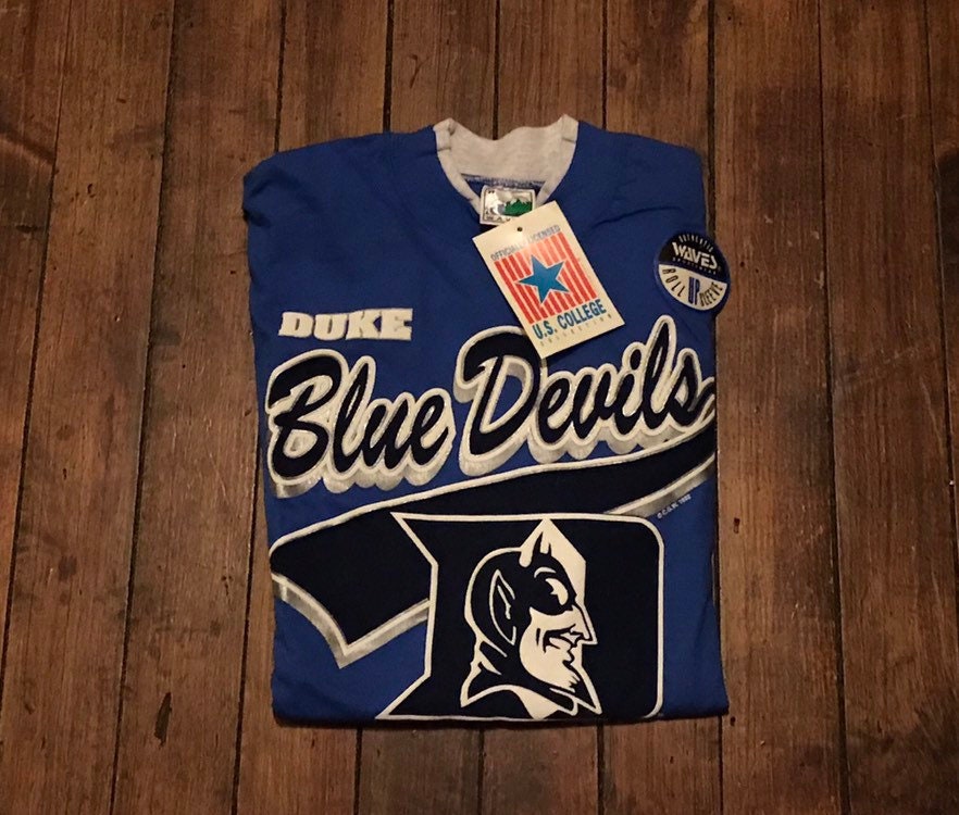 Vtg 1995 DUKE UNIVERSITY BLUE DEVILS #44 NIKE NCAA College