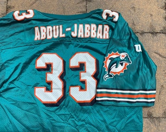 Miami Dolphins jersey vintage Kareem Abdul-jabbar wilson NFL football shirt Abdul-Karim al-Jabbar adult medium