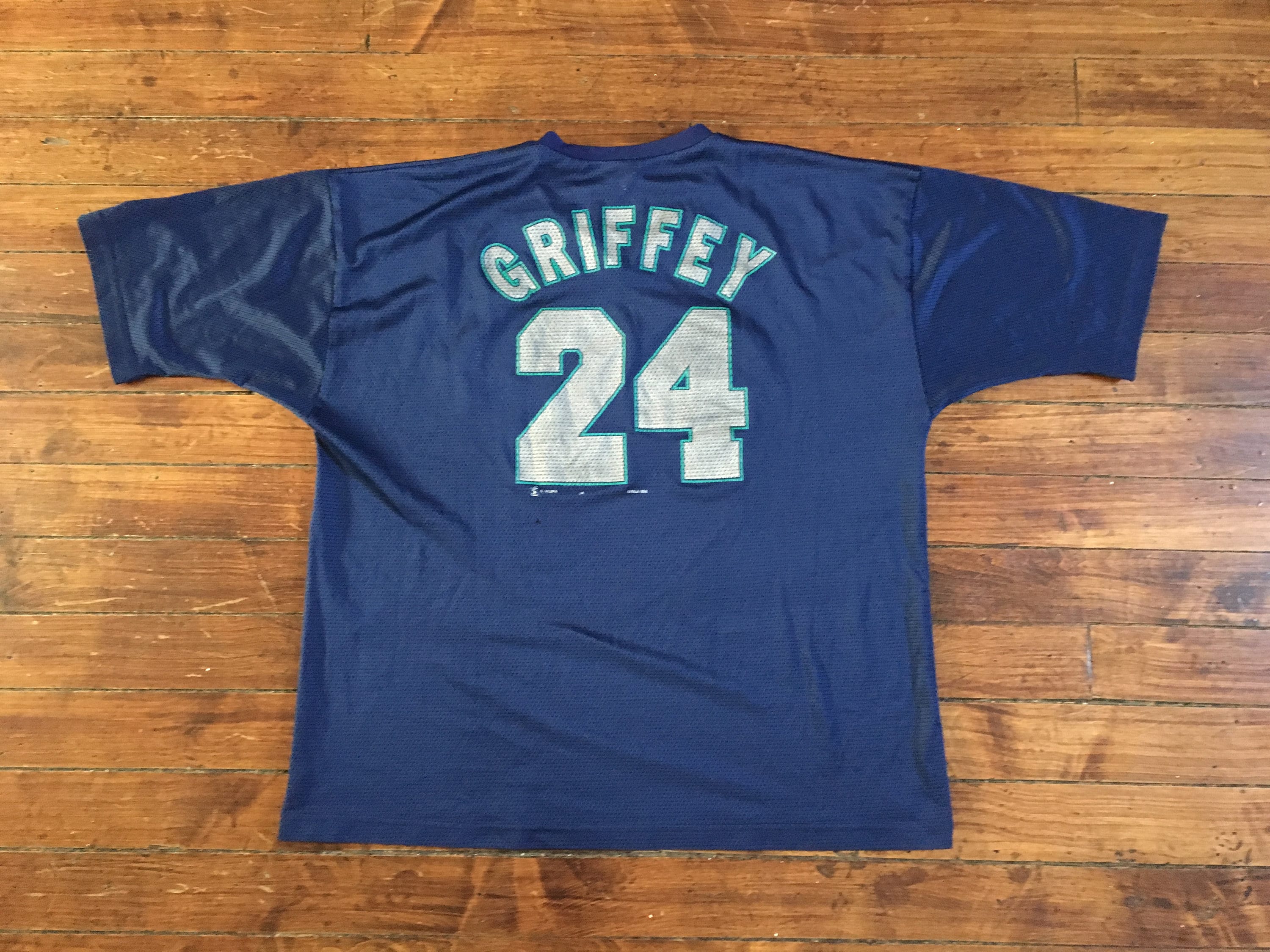 1997 Ken Griffey Jr. Mariners Baseball Jersey Made - Depop