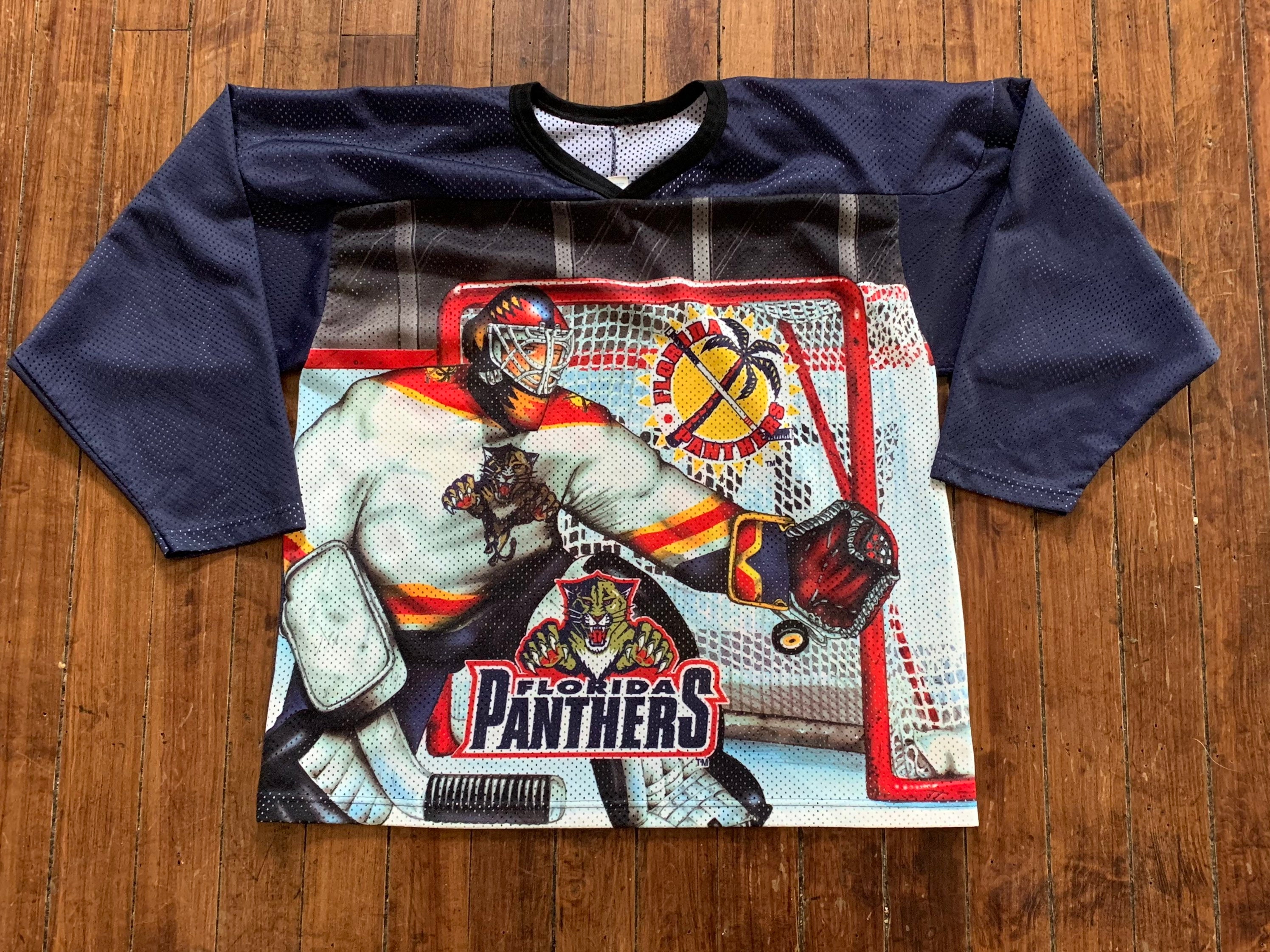 Reebok Mens Adult Size XXL NHL Florida Panthers Jersey Blue