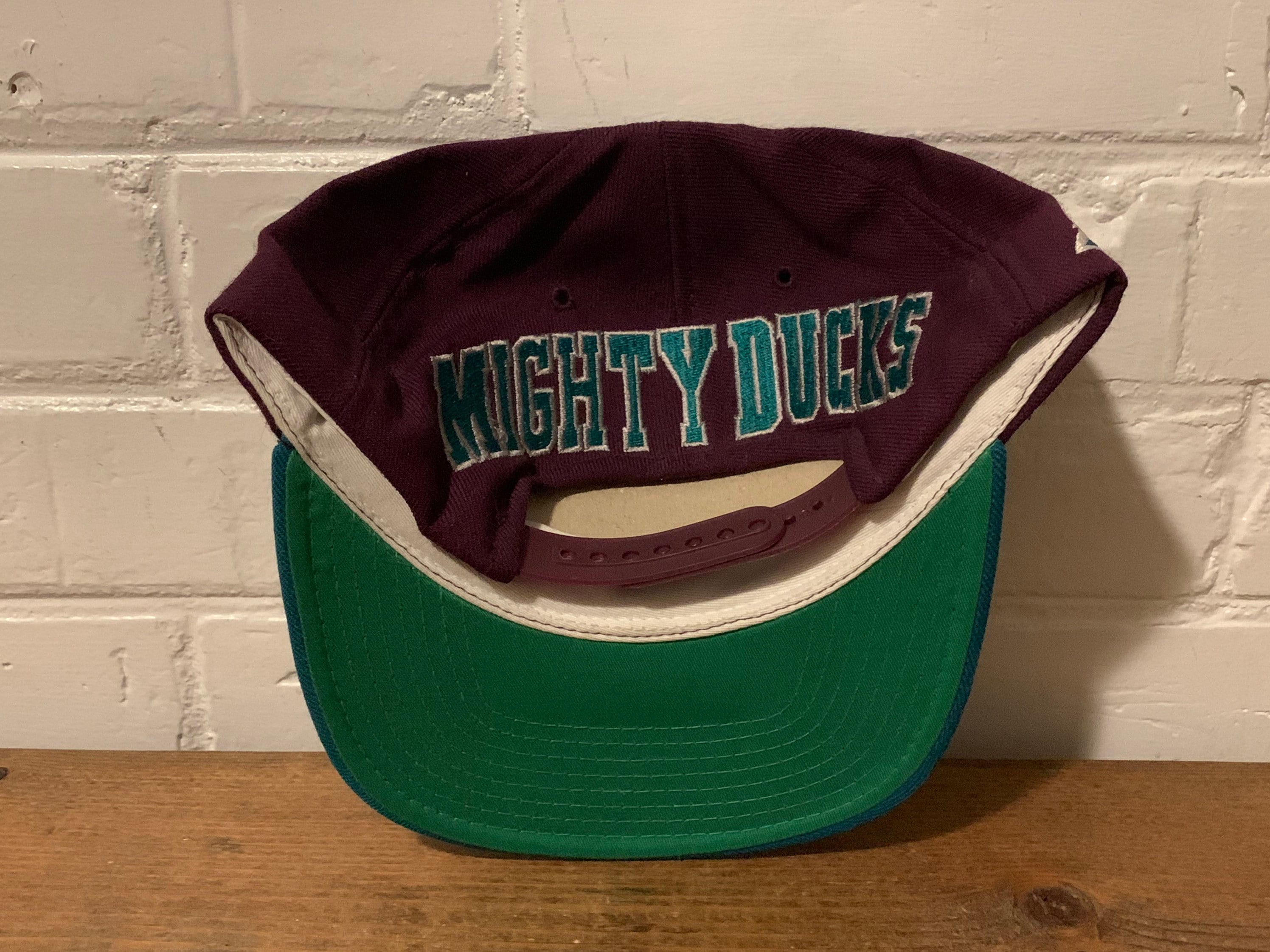 90s　ヴィンテージ　マイティーダックスキャップ　アイスホッケー　NHL 90s ヴィンテージ マイティーダックスキャップ アイスホッケー NHL 90s